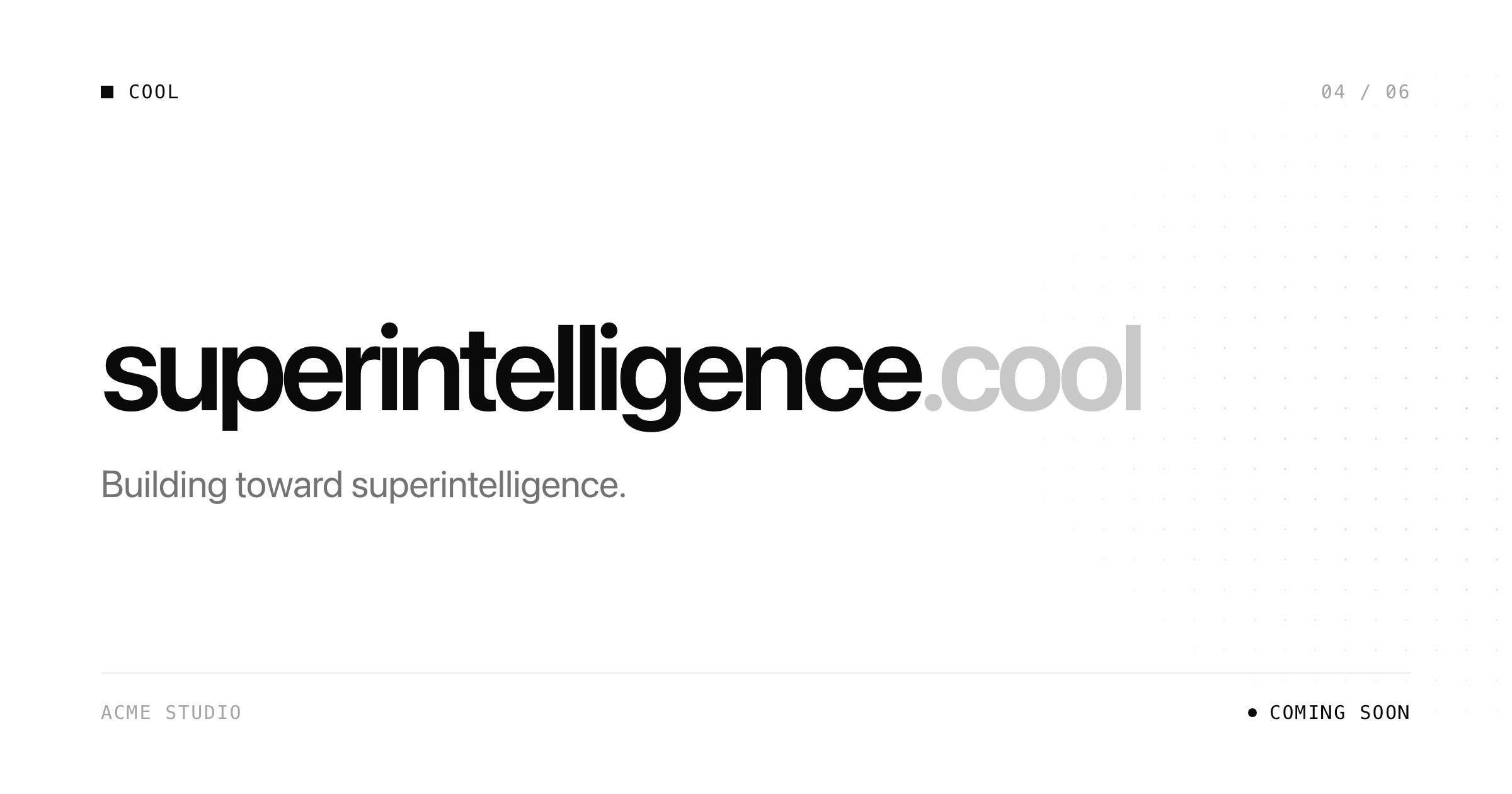 Superintelligence preview